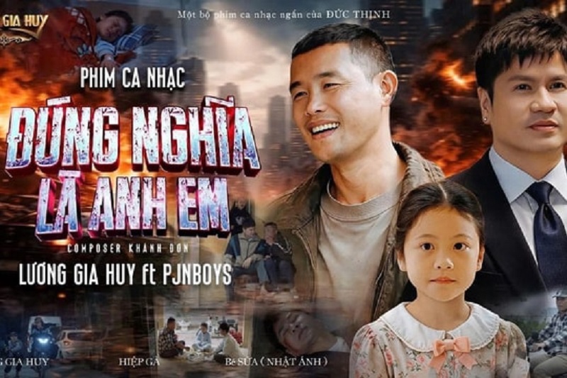 Ca sĩ Lương Gia Huy cho ra mắt MV 'Đúng nghĩa là anh em'