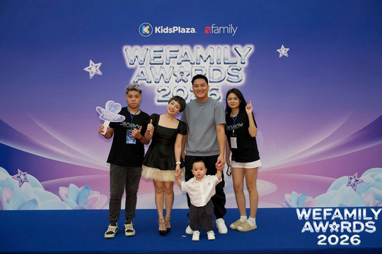 Nhiều gia đình nghệ sĩ được vinh danh trong chương trình WeFamily Awards 2026