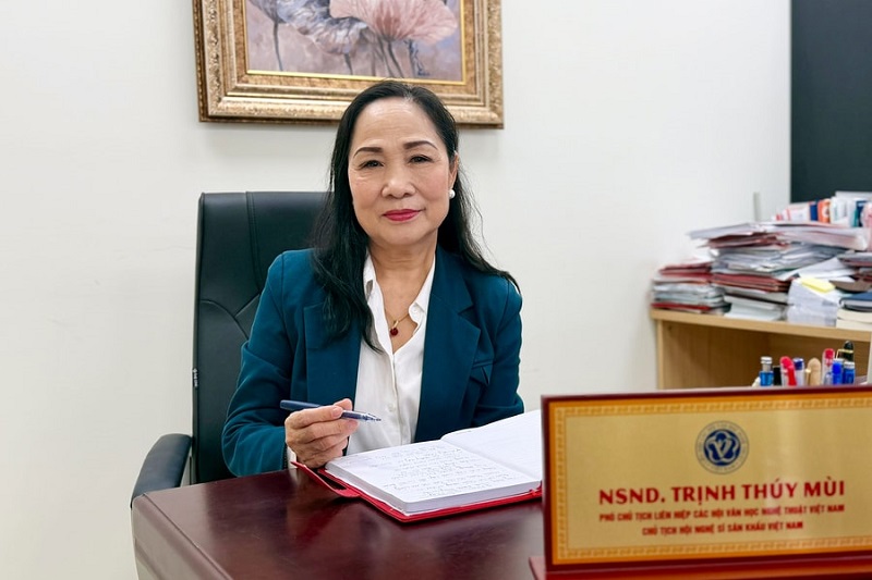 Chủ tịch Hội Nghệ sĩ Sân khấu Việt Nam, NSND Trịnh Thúy Mùi: Văn hóa được xác lập đúng vị thế sẽ tạo nguồn lực phát triển bền vững